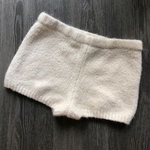 Fuzzy sleep shorts